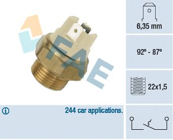 Comutator temperatura, ventilator radiator