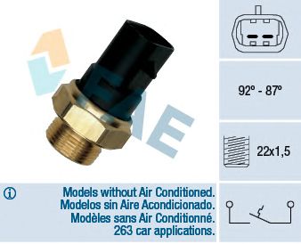 Comutator temperatura, ventilator radiator FIAT CC/SIENA