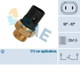 Comutator temperatura, ventilator radiator RENAULT 82-92-82C