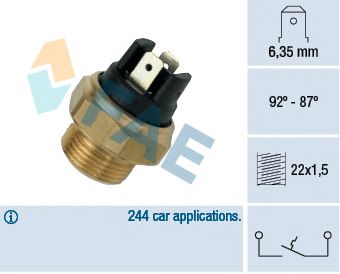 Comutator temperatura, ventilator radiator