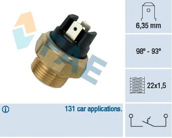 Comutator temperatura, ventilator radiator PEUGEOT /SKODA/VW