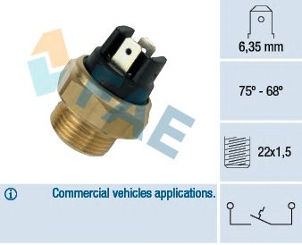 Comutator temperatura, ventilator radiator