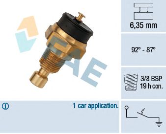 Comutator temperatura, ventilator radiator