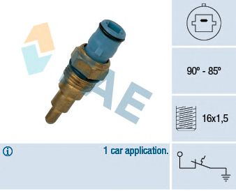 Comutator temperatura, ventilator radiator