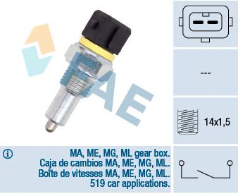 Comutator, lampa marsalier FIAT DUCATO/VW/AUDI