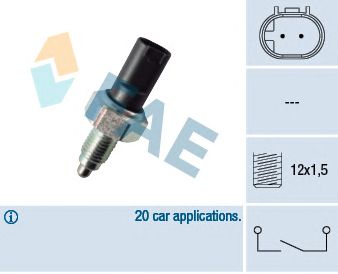 Comutator, lampa marsalier MERCEDES-BENZ W168