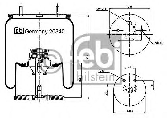 Burduf, suspensie pneumatica