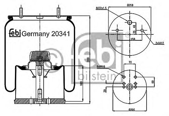 Burduf, suspensie pneumatica