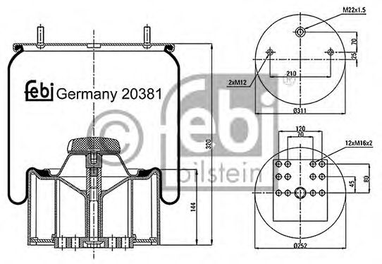 Burduf, suspensie pneumatica