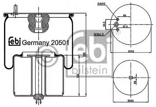 Burduf, suspensie pneumatica