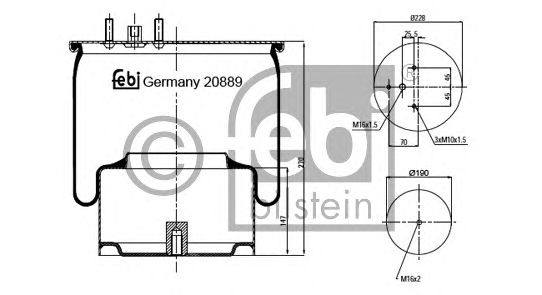 Burduf, suspensie pneumatica