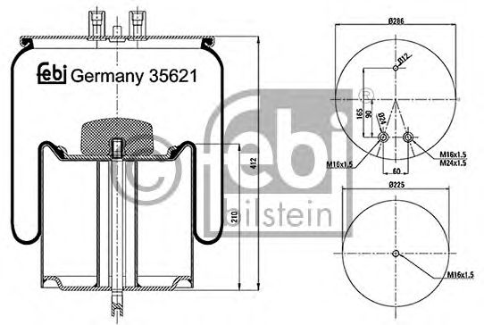 Burduf, suspensie pneumatica