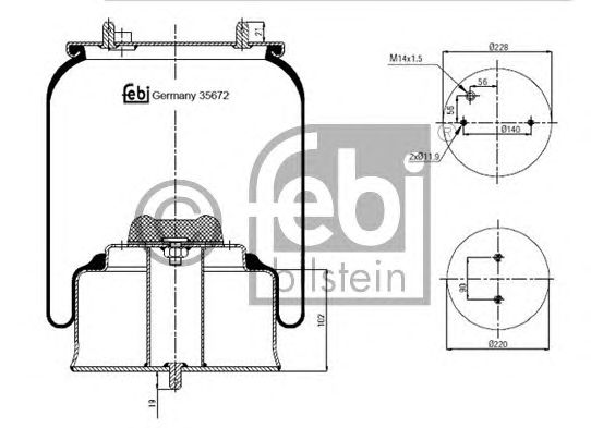 Burduf, suspensie pneumatica