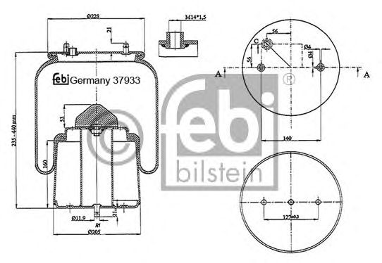 Burduf, suspensie pneumatica