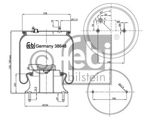 Burduf, suspensie pneumatica