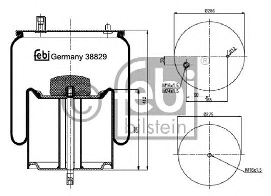 Burduf, suspensie pneumatica