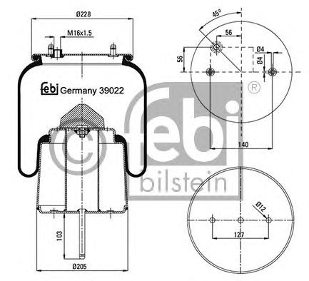 Burduf, suspensie pneumatica