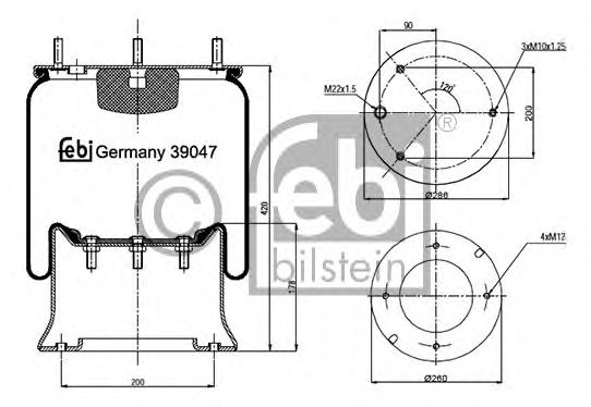 Burduf, suspensie pneumatica