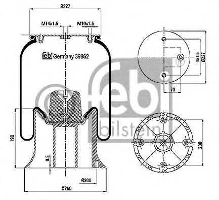 Burduf, suspensie pneumatica