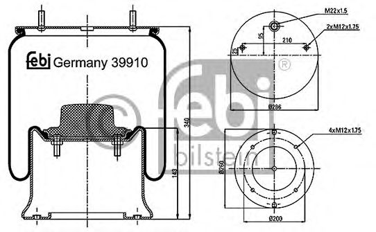 Burduf, suspensie pneumatica