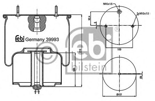 Burduf, suspensie pneumatica