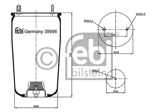 Burduf, suspensie pneumatica