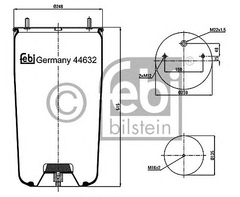 Burduf, suspensie pneumatica