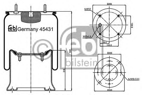 Burduf, suspensie pneumatica