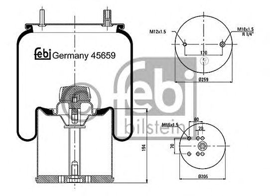 Burduf, suspensie pneumatica