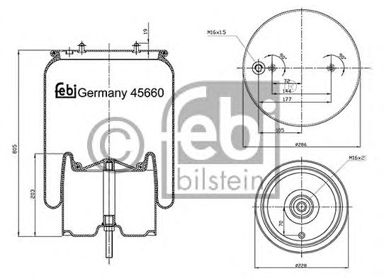 Burduf, suspensie pneumatica