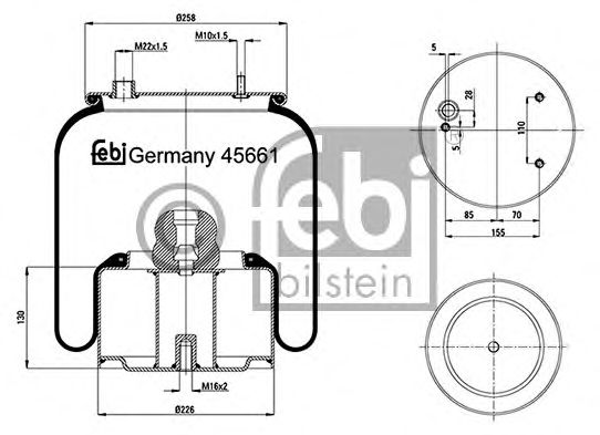 Burduf, suspensie pneumatica