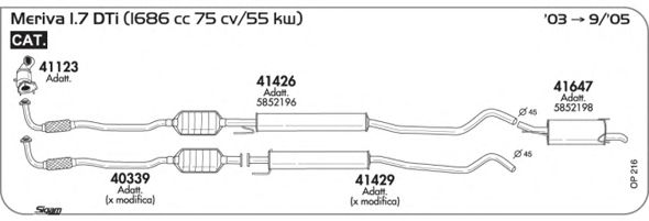 Sistem de esapament