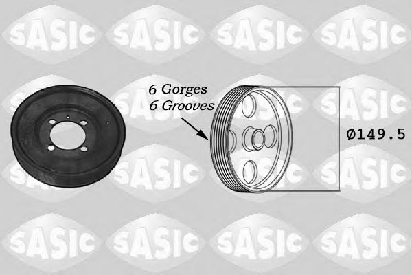 Fulie curea, arbore cotit OPEL ASTRA H