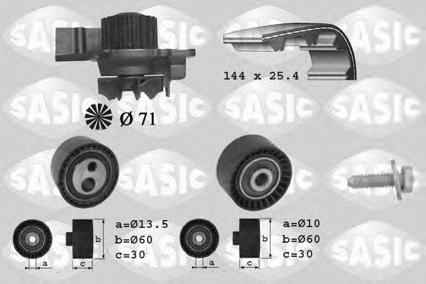 Set pompa apa + curea dintata