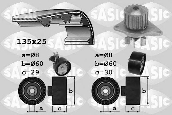 Set pompa apa + curea dintata