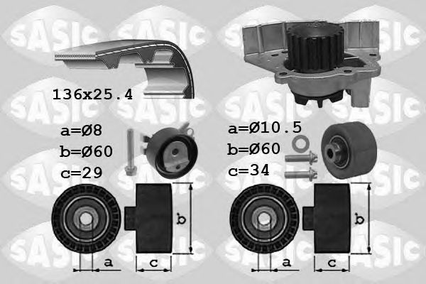 Set pompa apa + curea dintata