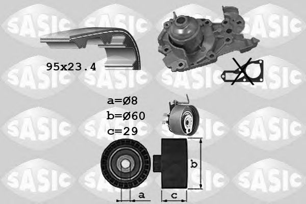 Set pompa apa + curea dintata