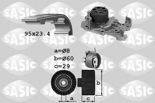 Set pompa apa + curea dintata