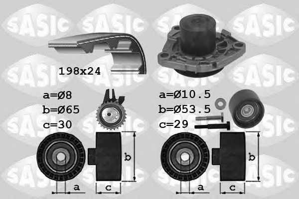 Set pompa apa + curea dintata