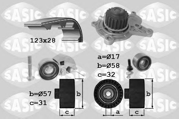 Set pompa apa + curea dintata