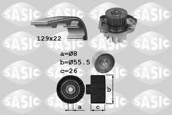 Set pompa apa + curea dintata