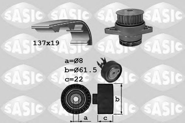 Set pompa apa + curea dintata