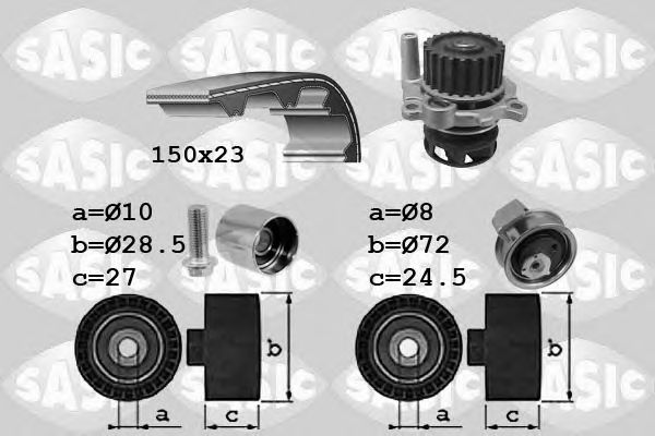 Set pompa apa + curea dintata