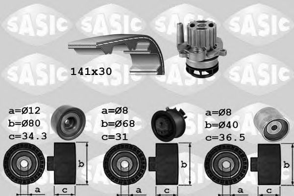 Set pompa apa + curea dintata