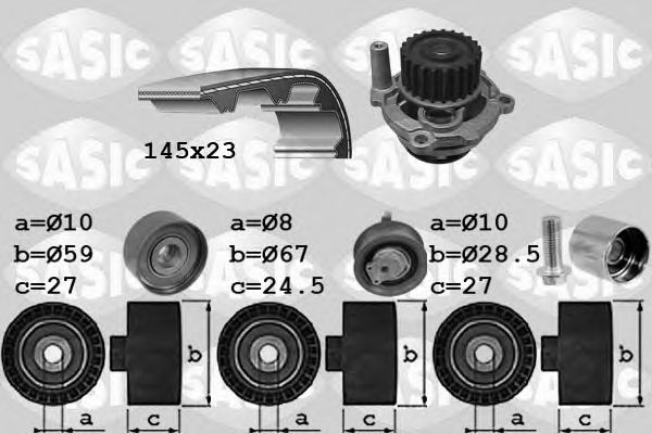 Set pompa apa + curea dintata