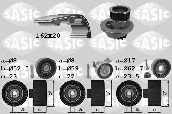 Set pompa apa + curea dintata