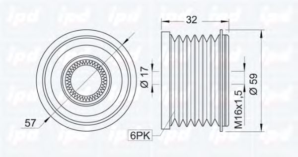 Sistem roata libera, generator