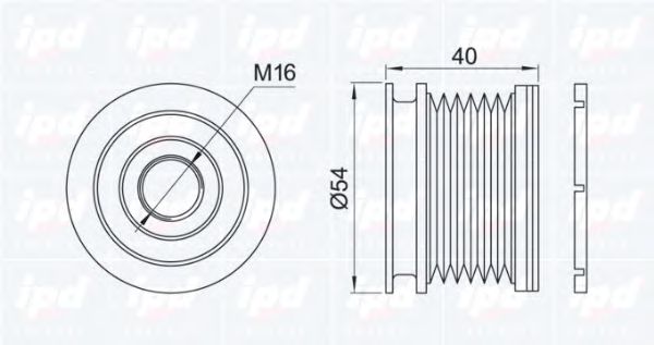 Sistem roata libera, generator