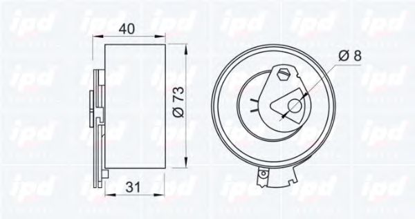 rola intinzator,curea distributie