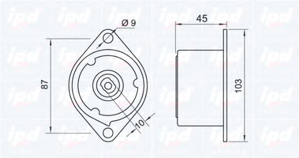 Intinzator curea, curea distributie